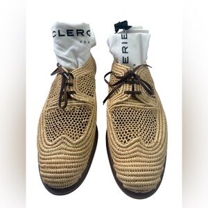 Robert Clergerie JAPAILE2 Woven Raffia Women’s Shoes US 11/EU 41 New in Box